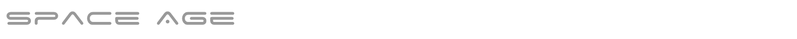 Space Age font preview